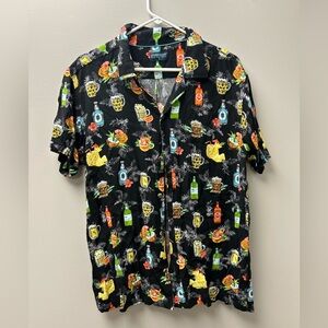 Island Haze Men’s Button Up Graphic Shirt